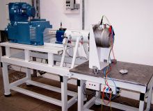 Leistungspruefung eines Getriebemotors am RE-POWER Pruefstand